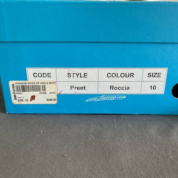 John Fluevog Passage Preet Ankle Boot - Brown - Size 10 - Picture 10 of 12